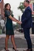 I was hours away from my engagement shoot and this dress showed up an hour before I had my makeup done and nothing else I ordered fit but this not only fit bit this was even more gorgeous in person. The color, the fit everything about it was perfect and I love how it came out in the photos. Thanks Lulus you saved the day for me - Cartier U.