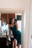I wore this dress to a wedding and I received endless compliments! The green is perfect for an outdoor setting and it's the perfect length for any ladies who got some length to em! Online shopping has been terrible because of covid, I can confidently say that this dress is as the first article I've received since 2019 that I actually felt good in! - Kaitlyn Y.