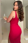 I absolutely loved everything about this dress. Fits snug but comfortable and breathable/moveable. Requires a sticky bra or petals for sure (I buy the sticky bra from Victoria's Secret). - Brandi C.