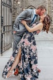 I love this dress so much! It was perfect for my brothers wedding. It's so fun the way it flows and I received so many compliments. I did have to have it hemmed quite a bit but that's expected because I'm short. - Amanda P.