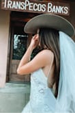 I wore this for my bachelorette and felt like a disco cowgirl queen! I got it taken in a little so it was more fitted around my waist. - Emma W.