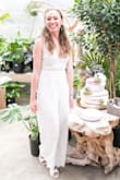 I wore this romper to my bridal shower which was hosted in a beautiful greenhouse! It fit perfectly and was so flattering. Comfortable and cute and a little sexy! - Megan G.
