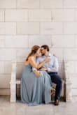I got this dress for my engagement photos, and at first I ordered a large and it was a bit loose. I returned it and ordered a medium and it was perfect. It photographs super well!! If you want that perfect "spin" dress, this is it!! - Maggie W.