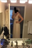 Love this on! I am going to use it for my engagement photos. It would also be a gorgeous elopement dress! It is long on me and a little too loose around the bust, so I'm going to have to have it altered. - Lauren K.