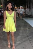 This is a very pretty dress. I wore it on the evening of white coat ceremony. I have already ordered this one in black. - Veesha B.