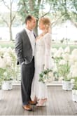 This dress was stunning for our afternoon gazebo wedding and luncheon. It fit perfectly, and I took it to my seamstress to hem to ankle length. I felt like a princess and was comfortable all day! - Victoria B.