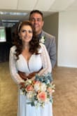 This dress was perfect for my church wedding. I had a lot of compliments. Happy to have bought it. Highly recommend. - Martha P.