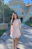 Wore this dress at my graduation ceremony and got so many compliments. The straps are adjustable, so the fit was perfect! It's just such a cute dress to have and wear for weddings, nice dinner dates, or even just at a family gathering. Definitely want to buy it in other colors also! - Mariana T.