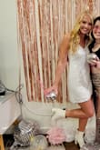 Bought this last minute for my disco theme bachelorette! I loved it!! Love the open back and not short on me which is rare because I'm tall. Straps are not adjustable which sucks. Other than that you need this dress!!!! - Eleanor E.