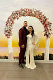 Omg. I was stressing to find a dress to wear the day we got married at the courthouse and I last minute ordered this dress. Wow!! Can not believe how well it fit and all the compliments I got on it! I truly felt it the moment I put it on.
Has good amount of stretch but not toooo much. Slit is a little high to wear thigh & tummy shaper so I hiked one thigh all the way up. You definitely want to wear shape wear since it's form fitting.
The shoulders fell a little but I can't size down because the rest of it fit just perfect! - Misbah H.