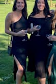 This dress was perfect for the wedding I attended. Comfortable but flattering. The chest area was tight enough so I didn't need a bra. I do think a strapless bra would show. Fun midi length. - Rachel L.