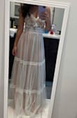 I ordered this dress last minute and it fit perfect. It was a little long with heels on but I didn't care. - Viviana G.