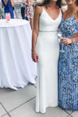 Fit beautifully. I added a sparkly belt from BHLDN and fixed the straps and added in bra pads. - Dana A.