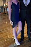 This dress was absolutely perfect for a wedding! It fit like a glove and I got SO many compliments. I am small chested and it fit me perfectly with a sticky bra and laid very comfortably. It is sexy but so classy! Buy this dress! - Rachel S.