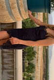 I cannot say enough good things about this dress. It fits so perfectly and looks better than it did in the pictures. I can honestly say this is my favorite dress of all time. Quite possibly my favorite purchase ever! I attended a wedding in Temecula and this fit perfectly in with their colors. The blue is actually lighter than it appears in these pics of mine, I'd say it's a true navy blue. I wore it for hours and it was so comfortable. Never once felt uncomfortable. I took it to the dry cleaner and had it hand washed and it looks great. This dress made me fall back in love with lace. Love love love it! Oh, I'm very small chested and I did not wear a bra& and it looked flattering without it! - Sarah B.