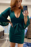 This dress caught my eye immediately when I was browsing through the website. It was exactly what I was looking for, a nice warm fall color, sleeves, but still short to wear to a warm weather, September wedding. It fit perfectly and was just as described. I got so many compliments when I wore it, and I felt really pretty, which doesn't happen too often. This dress is a definite confidence booster. - Jamie D.