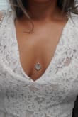 I was looking for a super affordable wedding dress with a train and this one was perfect. I wasn't sure how I felt about the front, but for the price, I decided to give it a try. I ended up not liking the top of the dress and decided to cut it down the middle to make it more of a halter top. I ended up loving it. Bought a sticky bra to add for cleavage. Ended up being exactly what I wanted. - Margie R.
