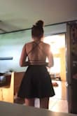 This dress fits to true size, the straps in the back aren't adjustable so a tiny bit loose, but that doesn't change a thing. - Kiran J.
