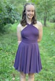 My daughter wore this dress for her first high school homecoming dance and it was amazing! We measured her and ordered a small based off the size chart. She normally wears adult small clothing so we felt confident it would fit. It was a perfect fit! We chose the purple/eggplant color and it was so gorgeous. We were so pleased with this dress. Highly recommend! - Bethany B.