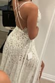 I got this dress for my vow renewal in Cancun in December and it is gorgeous. The fabric is light and fits beautifully in my body. The straps were a little too long (I wish they were adjustable), but I tightened it up and looks perfect. I cant wait to use this dress and take a lot of pics. :) - Debora C.
