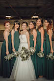 I was the Bride, but I told my bridesmaids to pick this color ins specific. Most of them (4 out of my 5) picked this model and I can tell why! The backline is absolutely hot stunning! Very flattering! I noticed how happy and comfortable they were during my whole wedding day. Design is also a fresh option for hot summer weddings, dress is flowy and materials are lightweight. The only con: They needed help to tie each others back because it was kind of tricky; but all that tying brings up good support and cover for the chest, so you don't really need any special bra if you're a C cup or under. The torso of this dress is completely adjustable to any back-size. Overall a gorgeous dress option for your bridesmaids. GET IT! - Alejandra Y.