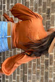 I love this top! It's perfect for fall and pairs well with anything high waisted. - Nicole R.