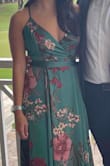 I bought green and pink colors, and kept the green. The tone is not as bright as the sale image, but the dress is great! The adjustable straps dictate how sexy/conservative your look is. Wore to wedding last weekend, many compliments! Bought small, fits like a glove. - Barbara L.