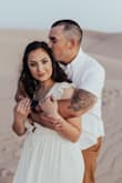 I was a little skeptical about this dress because I'm not used to wearing something so low cut, but it fit so good!!! As soon as I tried it on I loved it so much!!! I wore it for our engagement photos but I will definitely be using it again. If you're thinking about it, do it!!! - Juanita G.
