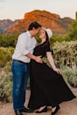 Loved this dress for a photo shoot with my husband. This is a very forgiving dress because it is a wrap dress so I based sizing on my bust rather than my waist. The medium fit better for my height (56) but looked snug on top. The large is definitely a touch long for my height but fit better in the chest and I didn't worry about the little snap coming undone. 
It's a very light and flow-y dress and I felt really good in it. I sewed the edges of the sleeves together so it was a peekaboo shoulder rather than just open - Katie F.