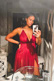 The dress fit perfectly and the color was amazing... the only thing was it was super long. I'm 6'0 and wore 3 inch heels and the tulle still barely touched the ground. But other than that, I highly recommend! - Ariana C.