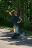 Purchased for my sisters wedding. More Stunning than the photos. The measurements were exact. Slightly longer than expected, (my height 5'2") I wore 4.5" heels. Perfect! Thank you - Samantha M.