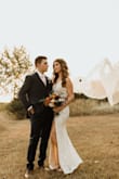 I loved the look of the super elaborate detailed wedding dresses but couldn't bring myself to spend $1000+ on a dress for our intimate wedding. I tried this dress along with a few others from Lulus and instantly knew this was the one. The material is very light but still great quality making it super easy to move, dance, and was perfect for our outdoor ceremony. The dress fit perfectly, hugged all the right spots, and didn't need any alterations. I loved all of the detailing and it looked gorgeous in our photos, nobody believes that I got it for under $100. This dress made me feel so comfortable and confident all day. I can't recommend this dress enough! - Heather P.