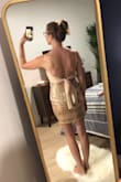 I chose to return the dress because it doesn't quite fit for my body. The chest is loose and the hips are tight. The dress rode up and bunched around my hips because it was too small to lay flat. - Cargo S.