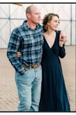 This dress feels so lush & the material is heavier than I expected - which I loved!
It is a bit long, even when wearing heels, but nothing major.
It was the perfect dress for our engagement photos, I had so much fun with it! - Christelle L.