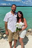 This dress was amazing and fit my body perfectly. I wore this dress in September in Turks and Caicos for my 20 yr. Wedding Renewal. It was so light and comfortable and perfect for a beach wedding! - Mary V.