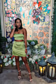 I loved this two piece. Ordered a small in the skirt and medium in the top (they were out of a small) and even though I'm only a B cup you couldn't tell at all that it was a medium! The quality is SO good and I'm so glad I got this. :) - Cassidy A.