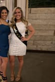 Wore this beautiful number on my bachelorette weekend and would wear it again in a heartbeat! The fit was snug but JUST RIGHT. I will say the down fall was it took four girls before the dress could get fully zipped. The zipper is on the cheaper side & gets caught in the fabric and beading. That wouldn't shy me away from buying it though. I received many compliments! - Ashley S.