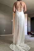 Loved this dress!! I have a larger chest so I was worried that the Cowl neck wouldn't look very good. I added some sticky boobs to help give some lift and they looked great! With the strings in the back it's really adjustable to your body and how you want it to fit. - Tori M.