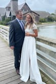 I didn't want a formal wedding gown. This was the perfect compromise. Still looked dressy and the pieces were very high quality. The flowy skirt and lace top looked really cute together. - Holly N.