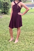This dress is absolutely beautiful! My daughter wore to homecoming and it was gorgeous. The flowing fabric on the bottom drapes so nicely. The top was modest, but so lovely. She looked amazing!!! - Jennifer A.
