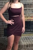 This dress was perfect for homecoming. The cutout was open just enough not to be too revealing but enough to add a little something extra to the dress. The material has a bit of stretch to it to make it comfortable and workable size-wise. Great experience with Lulu's for my girls hoco! - Lisa B.