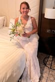 It was so beautiful, perfect dress for my wedding.. Can't wait to wear it and see the reaction of my husband to be... he's gonna love it as I love it so much already..it fits perfectly, thank u so much xxx - Kristine J.