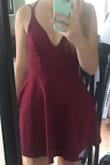 The dress is so cute and comfy, and it came very quickly. It fits perfectly, and the material is thick and not at all see-through. 10/10 would recommend! - Mackenzie W.