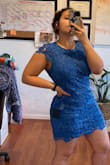 Dress is very cute, the color is vibrant and material seems good. It fits a little loose on my waist but great everywhere else, I am wearing this for graduation - Valeria K.