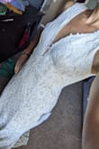 This dress has more structure than other Lulus ones I've tried, so it fits like a dream. The cap sleeves will have to go, but the movement of the skirt paired with the pretty lace and nude underlay create a dreamy dress. Only place it doesn't fit perfectly is in the chest, but that's pretty normal for my small boob size. - Katie R.
