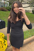 I loved this dress thought it was gonna be too small but fit amazing went to my school homecoming in it got so many compliments and now I'm able to wear easily to other events as well perfect black dress!!!! - Seraphine D.