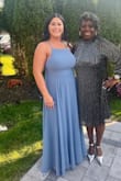 I wore this dress for a wedding and received lots of compliments. The dress is a little long so I had to have it hemmed but other than that it fit perfect! The adjustable straps are a nice feature. - Jessica M.