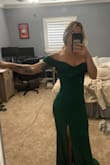 So yes I love the look of this dress on and it is super elegant, just know if you like to dance, be twirled, move your arms high in the air, this is not the dress for you. I wish there was more movement in the dress and less restrictiveness.
Other than that, love the look and fit. - Aurora H.