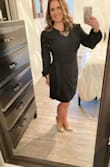 I love love this dress! I sized up just bc I didn't want the sister snug on me as it's a little thicker after having a baby. Normally a medium but got a large and it fits perfect!! - Elizabeth S.