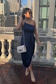 I love this dress! It's super comfortable, not too form fitting (classy!), but not too loose either! It shows off the perfect amount of skin but with enough fabric to look elegant while still looking sexy. The silk also photographs beautifully. I got so many compliments on it! - Korina C.